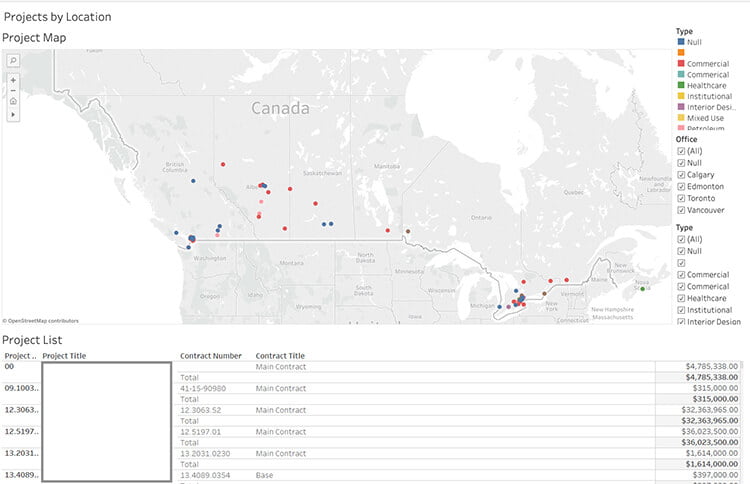 Construction Projects Map