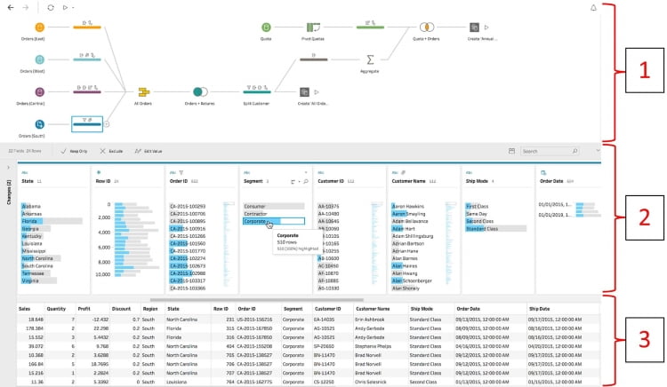 Tableau Prep Builder Workspace