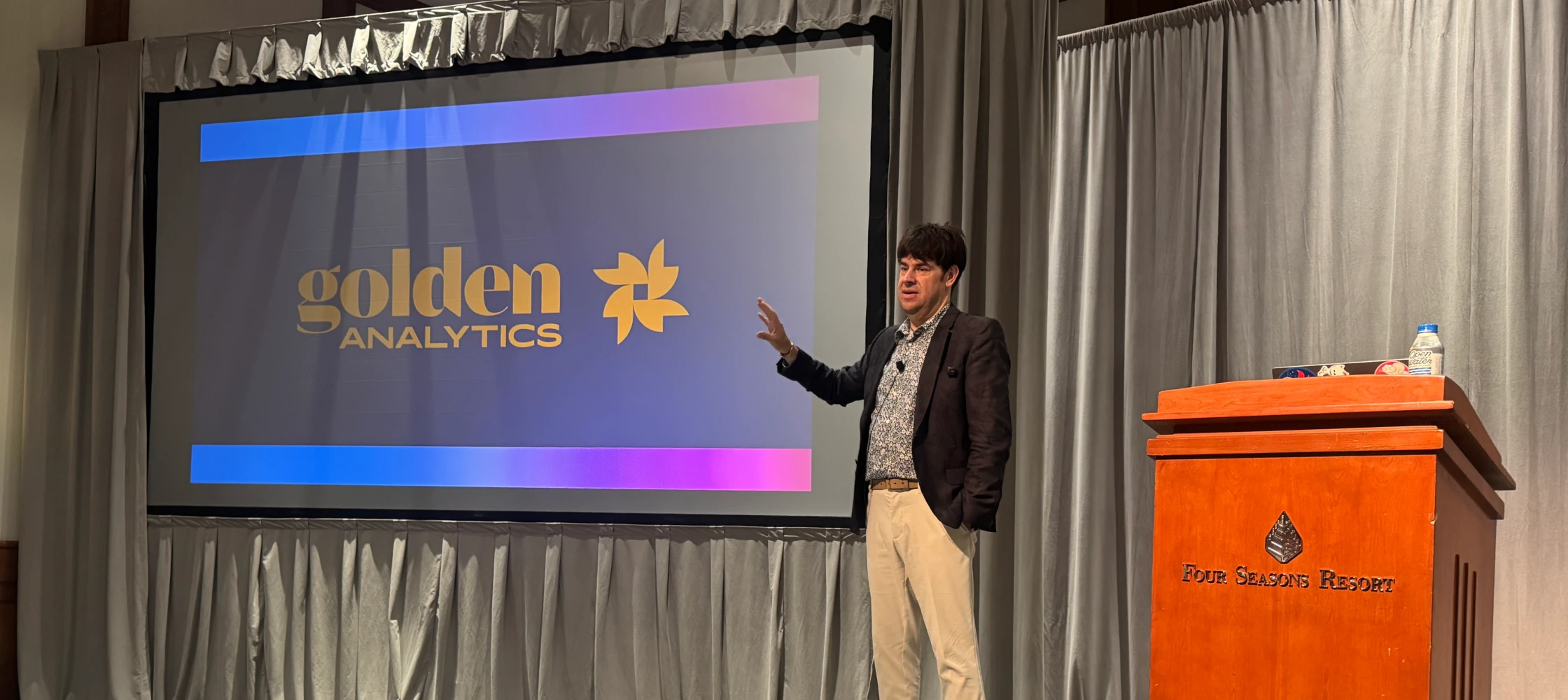 Fraser Gallop of Onware at Computer Guidance Corporation’s Customer Focus 2026 - golden analytics